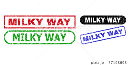MILKY WAY Rectangle Seals with Unclean Texture 77198698