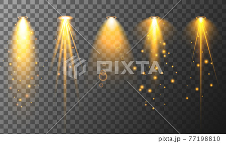 Collection of different vertical flare light effects. Lens flares, rays, stars and sparkles with bokeh collection. Vector transparent light effect Collection of different vertical flare light effects. Lens flares, rays, stars and sparkles with bokeh collection. Vector transparent light effect 77198810