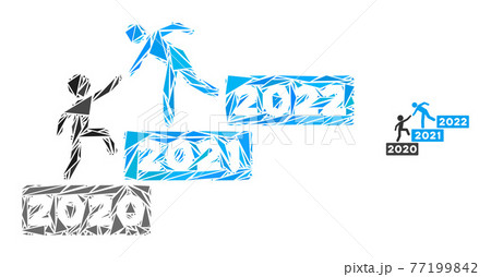 Triangle Mosaic 2022 Buisiness Training Stairs Icon Triangle Mosaic 2022 Buisiness Training Stairs Icon 77199842