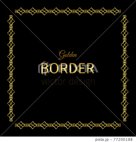 Golden square border 77200188