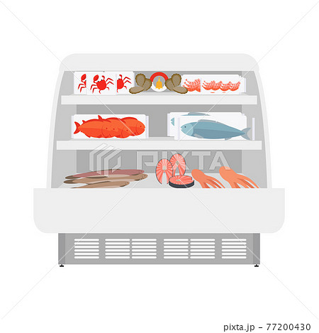 Fish and seafood products in store 77200430