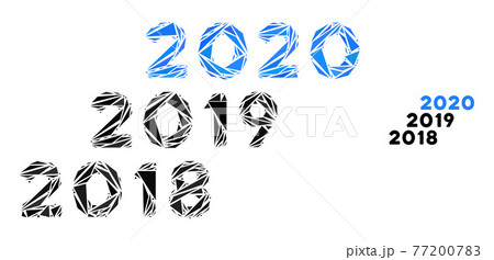 Triangle Mosaic 2018 - 2020 Years Icon 77200783
