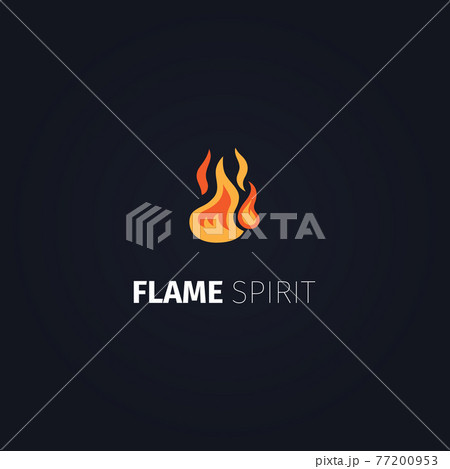 Flame spirit logo template Flame spirit logo template 77200953