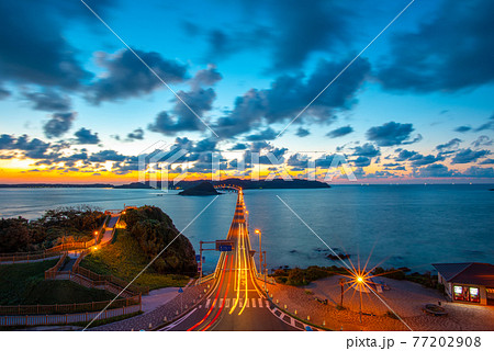 角島大橋夕景 角島大橋夕景 77202908