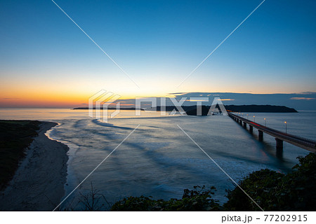 角島大橋夕景 角島大橋夕景 77202915