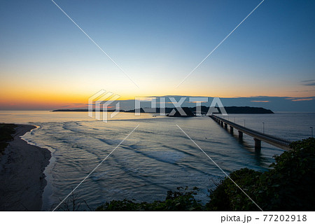 角島大橋夕景 77202918