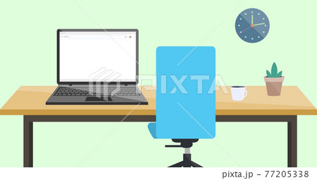 パソコンのある部屋のイラスト(青) パソコンのある部屋のイラスト(青) 77205338