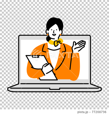 オンラインで案内するコンシェルジュ 77208736