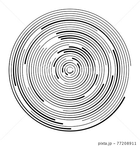 Circle with arrows in circles. Ripple effect waves. Circle with arrows in circles. Ripple effect waves. 77208911
