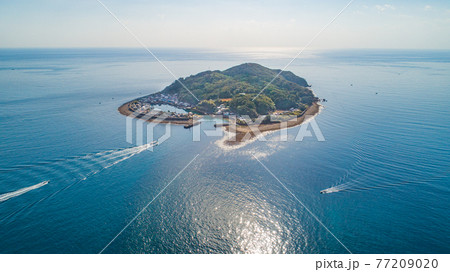 出羽島をドローン空撮 77209020