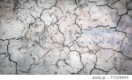 Dried mud texture. Drought and climate change 77209694