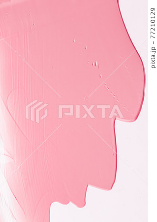 Pink lipstick or lip gloss texture as cosmetic background, makeup and beauty cosmetics product for luxury brand, holiday flatlay backdrop or abstract wall art and paint strokes 77210129