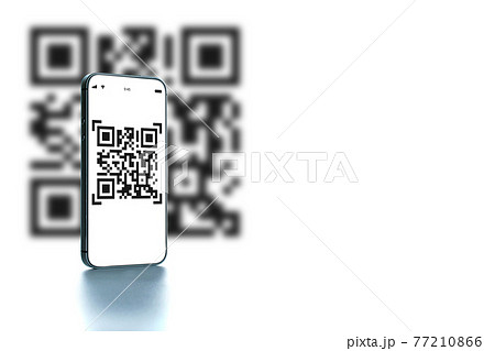 Qr code technology. Mobile smartphone screen for payment, online pay, scan barcode technology with qr code scanner on digital smart phone. Hands using mobile phone application to scan code. Qr code technology. Mobile smartphone screen for payment, online pay, scan barcode technology with qr code scanner on digital smart phone. Hands using mobile phone application to scan code. 77210866