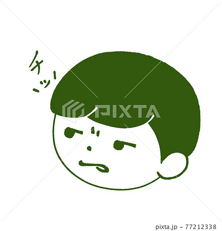 舌打ちをする人 77212338