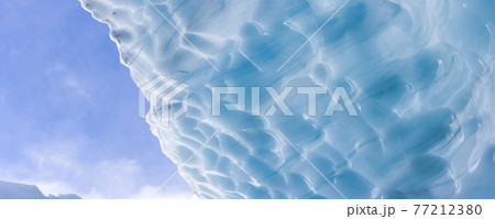 Beautiful View of the Ice Cave in the Alpines Beautiful View of the Ice Cave in the Alpines 77212380