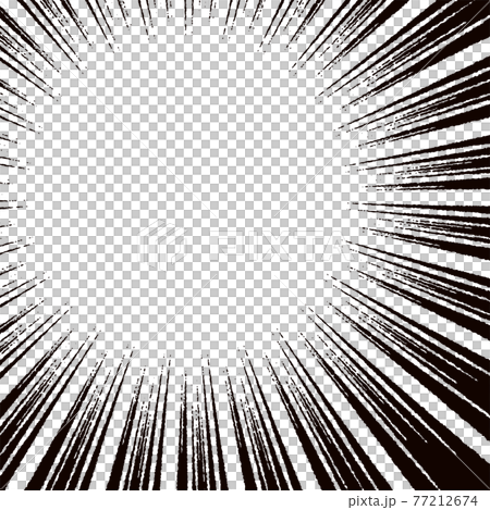 中心偏向左上角的集中線方塊 插圖素材 圖庫