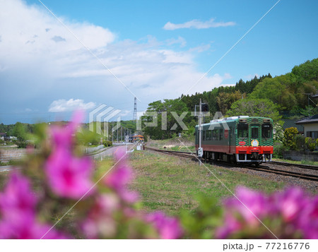 真岡鉄道 田植え時期 市塙駅周辺 真岡鉄道 田植え時期 市塙駅周辺 77216776