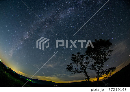 秋吉台　満天の星 77219143