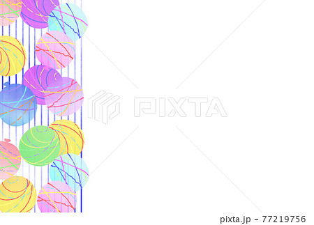 水風船のイラスト 背景 水風船のイラスト 背景 77219756