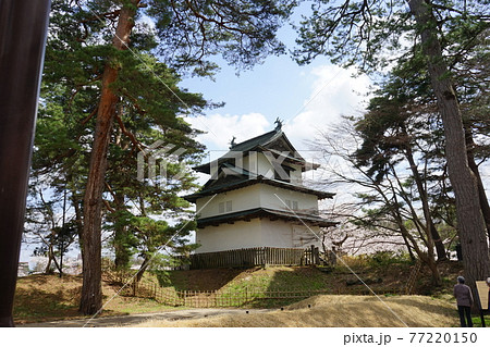 桜の名所 弘前公園 辰巳櫓 桜の名所 弘前公園 辰巳櫓 77220150