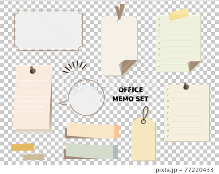 Note and sticky note frameset 77220433