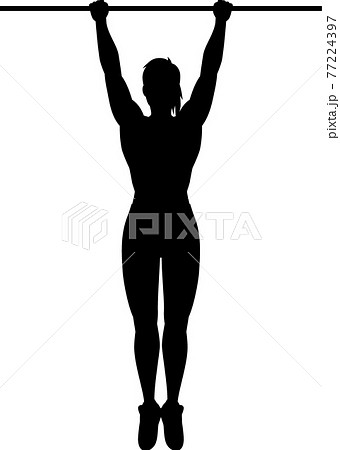懸垂する女性 懸垂する女性 77224397