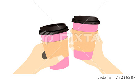 装飾素材「Take Out Coffee」_20210502_a 77226587