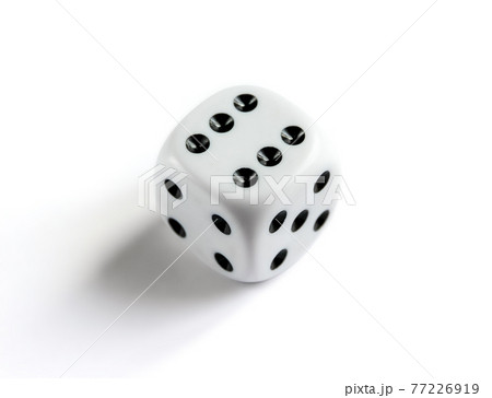 Clean dice isolated on white background Clean dice isolated on white background 77226919