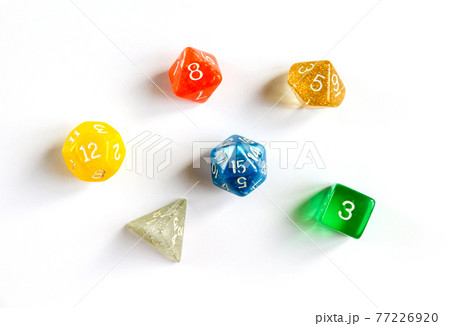 Special RPG colorful dices group 77226920