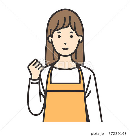 主婦 女性 ポーズ ガッツポーズ 主婦 女性 ポーズ ガッツポーズ 77229143