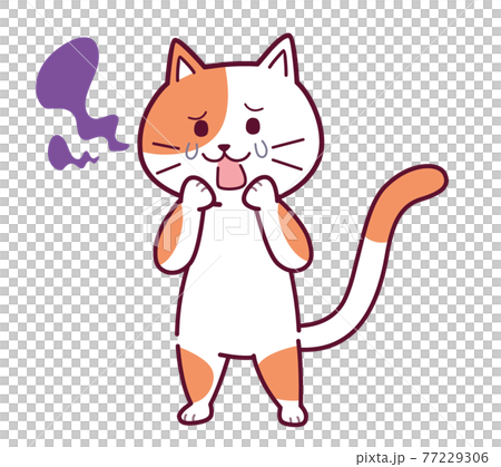 猫ちゃんのイラストのイラスト素材