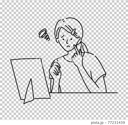 Female illustration beauty rough skin mask female Female illustration beauty rough skin mask female 77231439