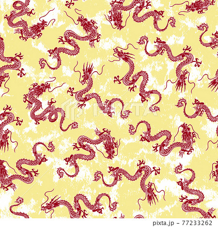 日本的な龍の柄, 77233262