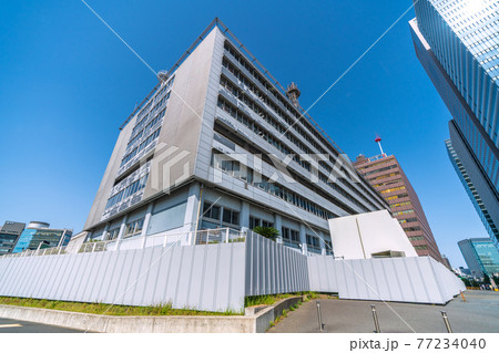 日本の東京都市景観　旧気象庁。（気象庁は2020年12月7日に港区の虎ノ門庁舎に移転） 77234040