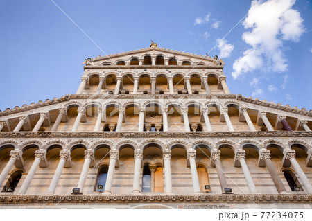 Pisa Cathedral facade Piazza del Duomo Pisa Tuscany Italy Pisa Cathedral facade Piazza del Duomo Pisa Tuscany Italy 77234075