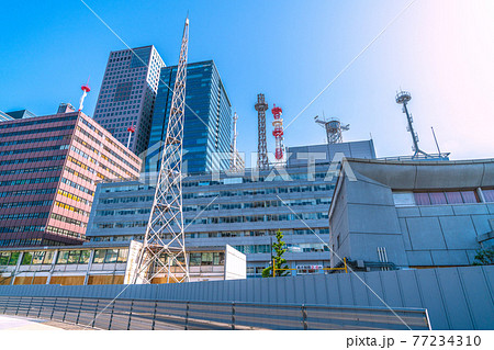 日本の東京都市景観 旧気象庁。(気象庁は2020年12月7日に港区の虎ノ門庁舎に移転) 日本の東京都市景観 旧気象庁。(気象庁は2020年12月7日に港区の虎ノ門庁舎に移転) 77234310