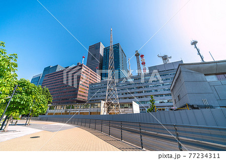 日本の東京都市景観 旧気象庁。(気象庁は2020年12月7日に港区の虎ノ門庁舎に移転) 日本の東京都市景観 旧気象庁。(気象庁は2020年12月7日に港区の虎ノ門庁舎に移転) 77234311