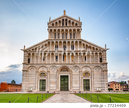 Pisa Cathedral at Piazza dei Miracoli aka Piazza del Duomo in Pisa Tuscany Italy Pisa Cathedral at Piazza dei Miracoli aka Piazza del Duomo in Pisa Tuscany Italy 77234409
