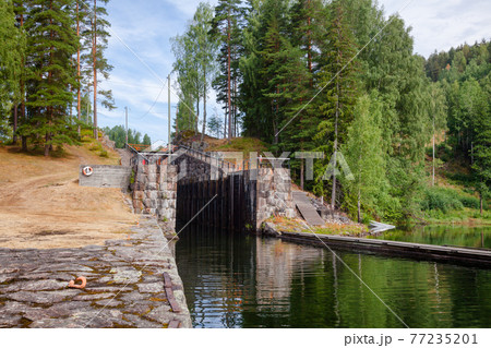 Eidsfoss lock Telemark Canal Telemark Norway 77235201