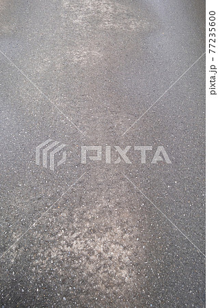 雨上がりの湿った路面 雨上がりの湿った路面 77235600