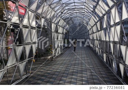 三角パネルのアーケード 77236081