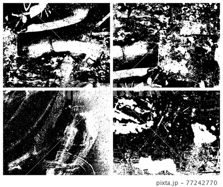 Grunge Textures Vector Pack. Grit Texture, Rough Texture, Vintage Texture. Distressed effect. Distress texture. 77242770