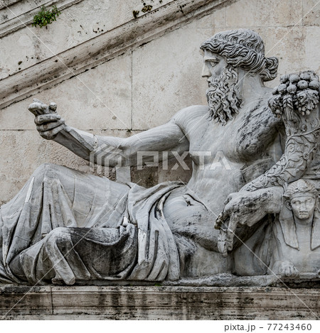 Statue of Neptune at Piazza del Campidoglio, Rome, Italy 77243460