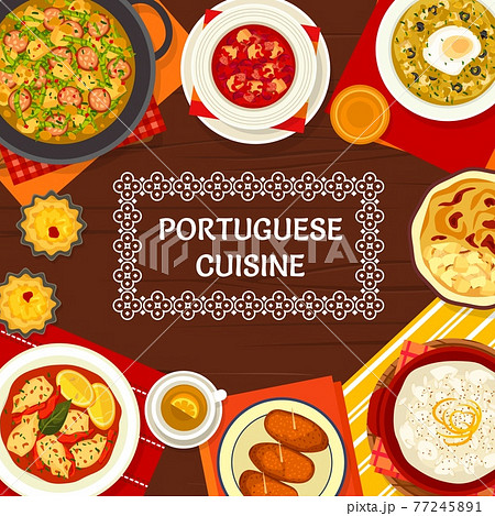 Portuguese cuisine food, Portugal restaurant menu 77245891