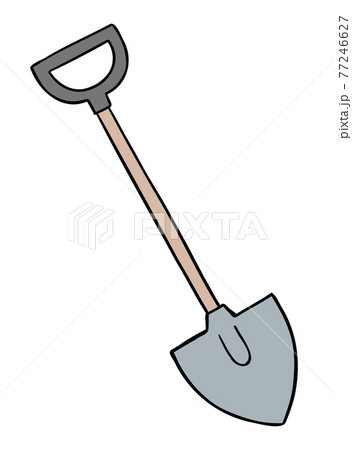 Cartoon vector illustration of a shovel. 77246627
