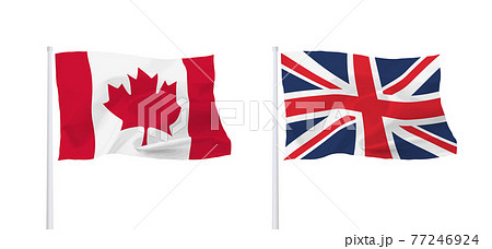 カナダとイギリスの旗 77246924