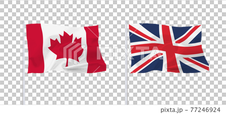 カナダとイギリスの旗 77246924