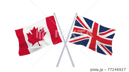 カナダとイギリスの旗 77246927