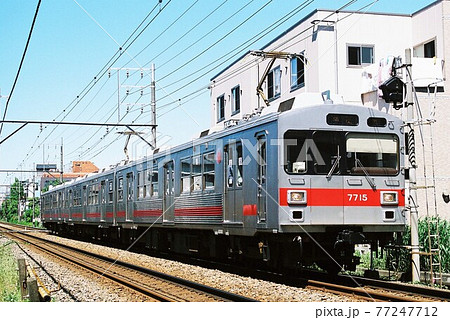 蒲田へ向けて快走する東急多摩川線7700系 77247712