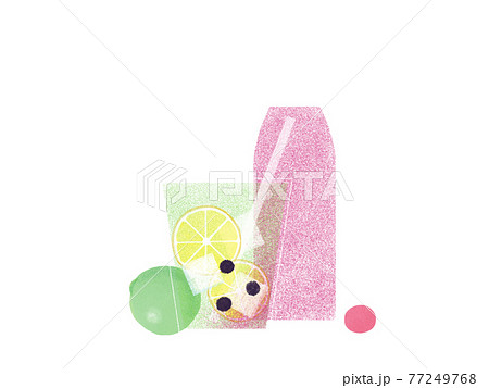おしゃれなジュースのイラスト 77249768